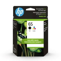 Cartuchos De Tinta Hp 65 Negro/Tricolor (Paquete De 2) Para Impresoras Hp
