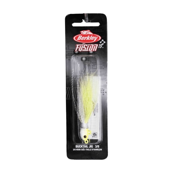 Seauelo Jig Berkley Fusion19 Bucktail 38oz Blanco Chartreuse