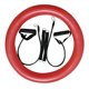 thumbnail image 5 of Bandas Inflables De La Resistencia De La Base Del Tenedor De La Estabilidad De La Silla De La Bola De La Yoga Rojo, 5 of 5