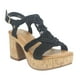 thumbnail image 3 of Sandalia Chalada Mujer Wike-1 Negro Plataforma, 3 of 8