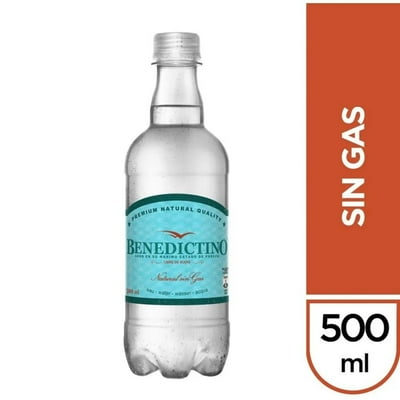 Agua Purificada Sin Gas Botella 500 Ml Benedictino
