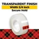 thumbnail image 2 of Cinta adhesiva transparente de 3/4 pulgadas x 1000 pulgadas, 3 cajas, 600 K3, 2 of 9