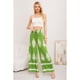 thumbnail image 3 of Pantalon Mujer Palazzo Tipo Lino Pretina Alta Elasticado Diseño 3011, 3 of 3