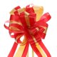 thumbnail image 1 of Uxcell 10 piezas de lazo grande de 7" para envolver regalos de coche, cinta para lazos de boda, Navidad, rojo/blanco amarillo, rojo, 1 of 6