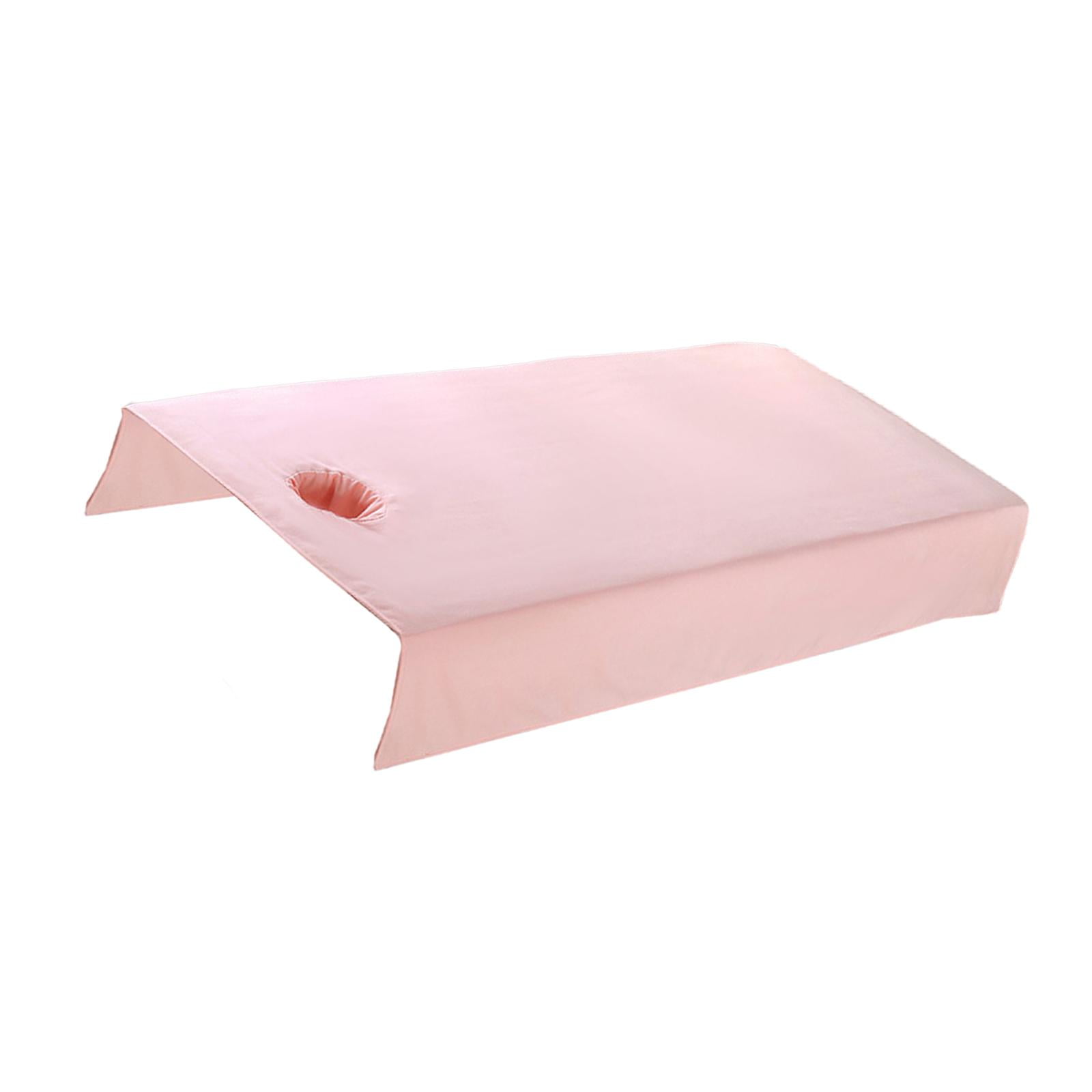Bothyi - Protector De Sábanas Para Cama De Masaje Spa Con Orificio Para La Cara 80x200cm Lavar A Máquina Rosa