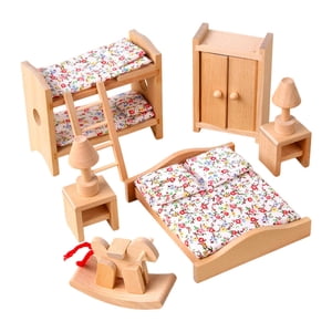 Magideal - Casa De Muñecas De Madera, Juego De Muebles En Miniatura, Juguete De Simulación, Juguete Para Niños, Regalos De Cumpleaños, Manualidades Clásicas Para Habitación Infantil