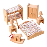 Magideal - Casa De Muñecas De Madera, Juego De Muebles En Miniatura, Juguete De Simulación, Juguete Para Niños, Regalos De Cumpleaños, Manualidades Clásicas Para Habitación Infantil