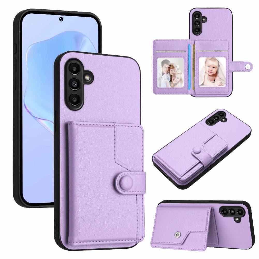 Foxdock Funda Para Samsung Galaxy A04s Con Bloqueo Rfid - Diseño Elegante Con Cierre De Botón