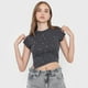 thumbnail image 3 of Polera Mujer Manga Corta Tachas Gris Corona, 3 of 5