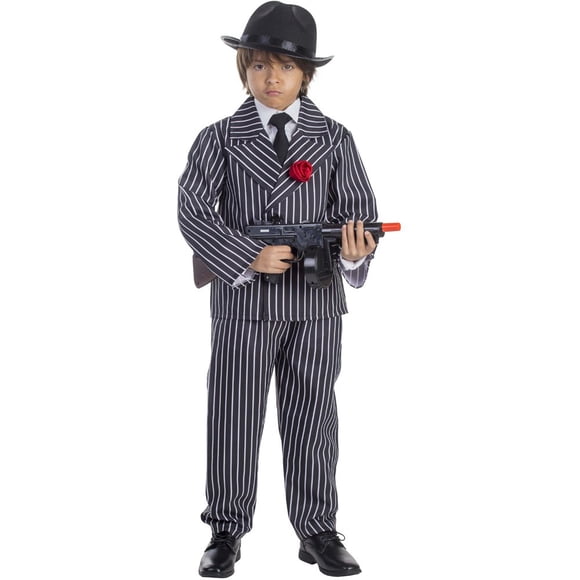 Disfraz de gánster para niño, mafia de los años 20