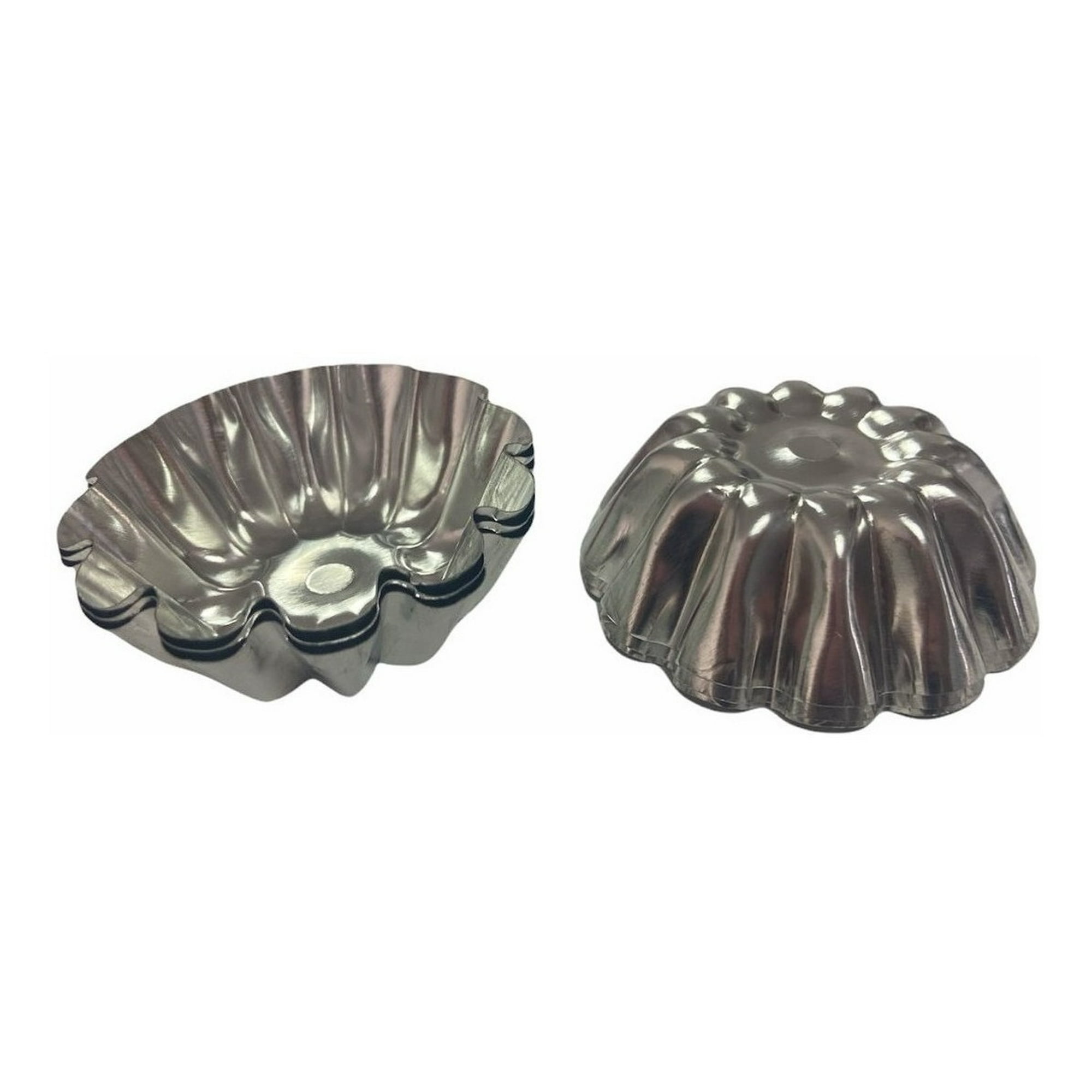 Genérico - Pack 6 Molde Mini Tartaleta Moldes Tarta De Coctel Flor 5.5