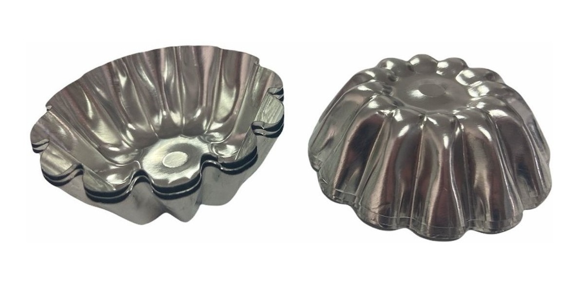 Genérico - Pack 24 Molde Mini Tartaleta Moldes Tarta De Coctel Flor 5.5