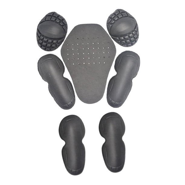 7 piezas de coderas y hombreras protectoras de espalda EVA fáciles de limpiar, accesorios de repuesto, equipo de protección para mujeres y hombres.