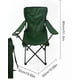 thumbnail image 3 of Pack de 2 Sillas De Playa o Camping Plegable con Porta Vaso Verde, 3 of 4