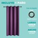 thumbnail image 2 of 1 Paño Cortina Lino Con Blackout Engomado Térmica 140x220 Color Morado, 2 of 5