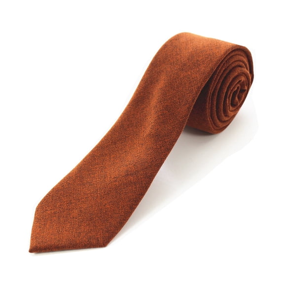 Corbata JEMYGINS 6 cm Naranja Algodón‑Cachemir (5)