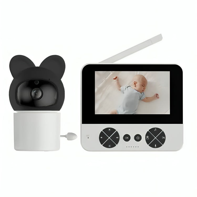 Gnerica - Cámara Monitor Vigilancia Nocturna Para Bebes Con Micrófono