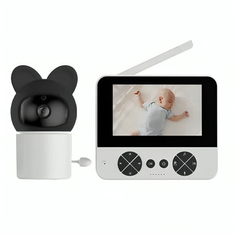 Gnerica - Cámara Monitor Vigilancia Nocturna Para Bebes Con Micrófono