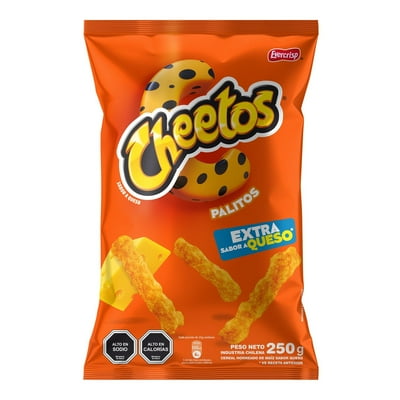 Suflés Cheetos Palitos Extra Queso 250 G Evercrisp