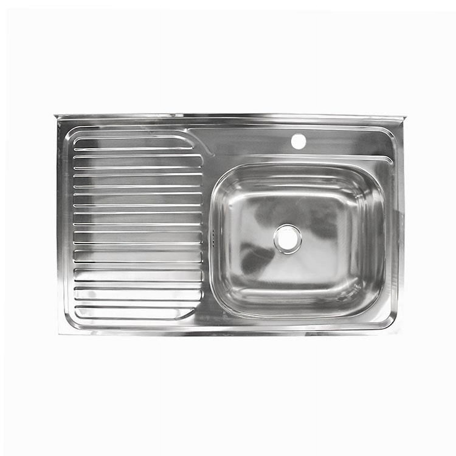 Imahe - Lavaplatos Single Mural Con Secador Izquierdo 80x50x15 Cm