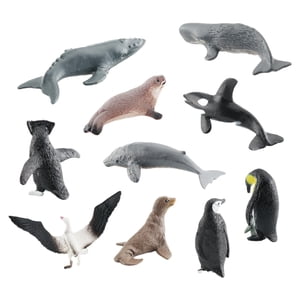 Bothyi - 10 Miniaturas De Animales Antárticos Para Niños, Juguete Para Decoración De Tartas