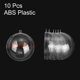 thumbnail image 2 of Paquete de 10 Bolas Transparentes Rellenables, Bolas de Plástico Colgantes de 2.8 Pulgadas para Decoración y Manualidades, 2 of 7