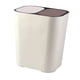 thumbnail image 4 of Separación Seca Y Húmeda Cubo De Basura Cubo De Almacenamiento De Basura Para Garaje, Dormitorio Blanco, 4 of 5
