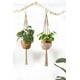 thumbnail image 3 of Macetas colgantes de macramé para plantas de interior, cesta decorativa para macetas, cuerda de yute para decoración del hogar interior y exterior., 3 of 6
