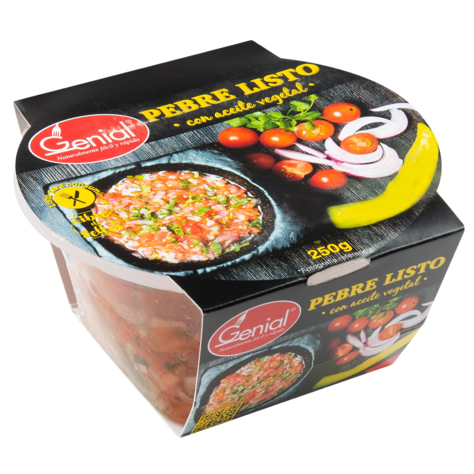 Pebre Listo Con Aceite Vegetal Pote 250 g Genial