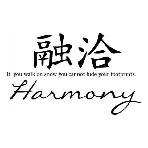Rienda Libre Graphics - Decomural Harmony Chinese Symbol Ws-34121