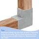 thumbnail image 5 of Kit de Soportes para Gazebo de 2 Vías, Conector de Esquina de Codo de Aluminio, Kit de Base de Poste para Carpintería DIY para Madera de 1.3" x 1.3" para Gazebo de Patio Exterior (Paquete de 12), 5 of 6