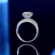thumbnail image 4 of Anillos de Boda de Moissanita de 2-3 Uds para Mujer Corte Redondo Color D VVS1 Anillos de Diamante de Plata Esterlina Anillos de Compromiso de Moissanita con Certificado, 4 of 9