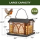 thumbnail image 4 of Comedero para aves Grete Gotye de metal colgante, capacidad de 1.6 kg, para exteriores, 4 of 9
