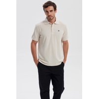 Fashionspark - Polera Hombre Piqué Básica Lisa Beige - V