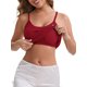thumbnail image 5 of INSPIRE CHIC Camisola de Tirantes Finos para Mujer con Acolchado Cómodo, Cuello en U Largo y Arrugado, Talla XL, Rojo Vino, 5 of 6