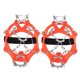 thumbnail image 4 of 1 Par De Zapatos De 13 Dientes Cubiertas De Botas Crampones Hielo Nieve Antideslizante Pinza Naranja M, 4 of 5
