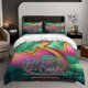 thumbnail image 1 of 3pcs Wings of Fire Flying Dragon Rainforest Adventure Themed Bedding Set Including Duvet Cover And Pillowcases Soft And Comfortable, 1 of 5