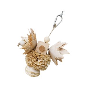 Ioensy - Juguete Para Masticar Pájaros, Molar De Limpieza Dental Para Cacatúas, Periquitos, Pinzones, Bola De Seda De Maíz