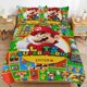 thumbnail image 1 of Super Mario 3-Piece Comforter Set for Bedroom Super Mario Bedding Set for Kids Adults Soft Microfiber Duvet Cover Set with Zipper Closure, 1 of 5