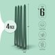 thumbnail image 2 of Juego de 4 velas cónicas verdes de 25 cm Leor & Lair, 2 of 6
