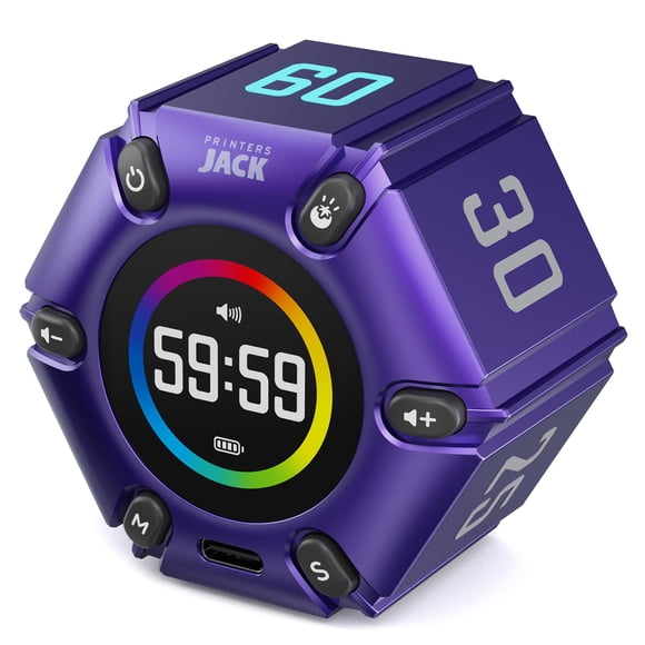 Temporizador Printers Jack Pomodoro con silencio, vibración y volumen ajustable