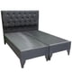 thumbnail image 1 of Base y Respaldo De Cama Dos plazas Diseño capitoné Con Perlas, 1 of 3