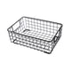 thumbnail image 2 of Cesta de almacenamiento de alambre con asas, cesta portátil compacta de hierro retro para escritorio, para oficina, lavandería, guardería, cosméticos, L, 2 of 5