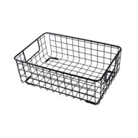 Bothyi - Cesta De Almacenamiento De Alambre Estilo Granja, Robusta, Compacta, Estilo Retro, Para Despensa, Oficina, Cocina, L