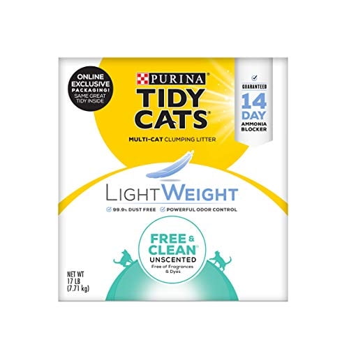 Arena para gatos Purina Tidy Cats, ligera, libre y limpia, 7,7 kg