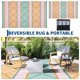 thumbnail image 5 of Alfombra exterior MilleLoom 274x366 cm impermeable naranja/verde, 5 of 8