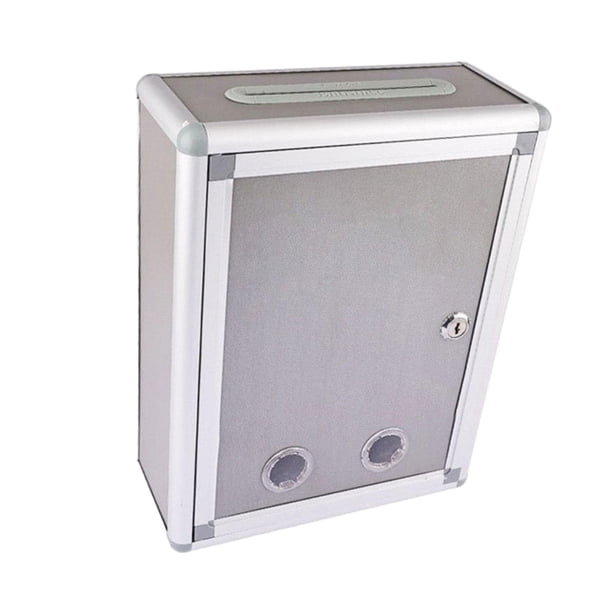 Buzón Montado En La Pared Caja De Colección Duradera Segura Buzón De Correos Caja De Caída Impermeable BM035 Entrada Superior