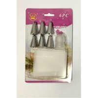 Genérico - Set Boquillas Acero Inoxidable + 6 Manga Pastelera Silicona