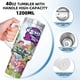 thumbnail image 5 of Equestria Girls Vaso aislado de acero inoxidable con asa, diseño temático, regalo para familia, amigos y fans; incluye pajita y encaja en el portavasos estándar, 40 oz, 5 of 6