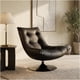 thumbnail image 5 of Sillón Enzo Giratorio Ecocuero Sitial Base Pedestal Metálico Negro Liso, 5 of 8